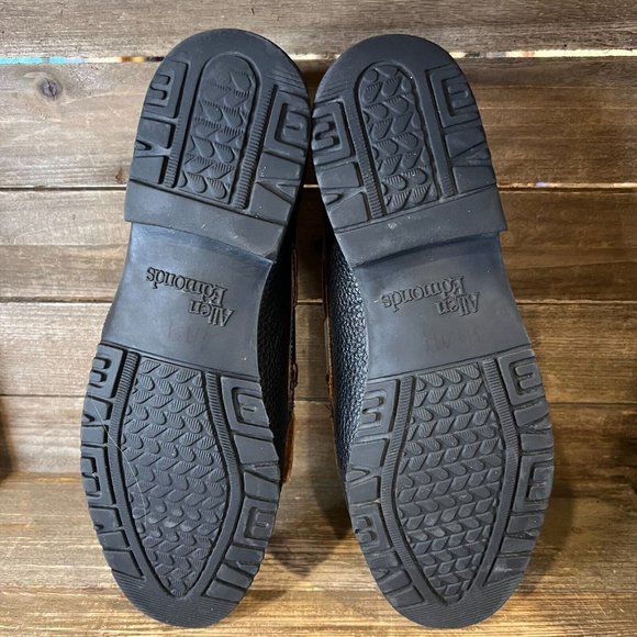 Mens Allen Edmonds Nausha Black Leather Fringe Tassel Comfort Loafers Size 11 D - Picture 5 of 6